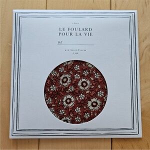 Sezane Floral Scarf - Red and White